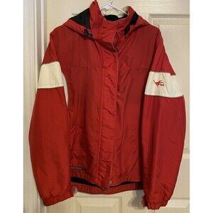 Vtg Y2K Lei Jacket Womens L Red White Ski Snowboard Winter Coat Hoodie L.E.I